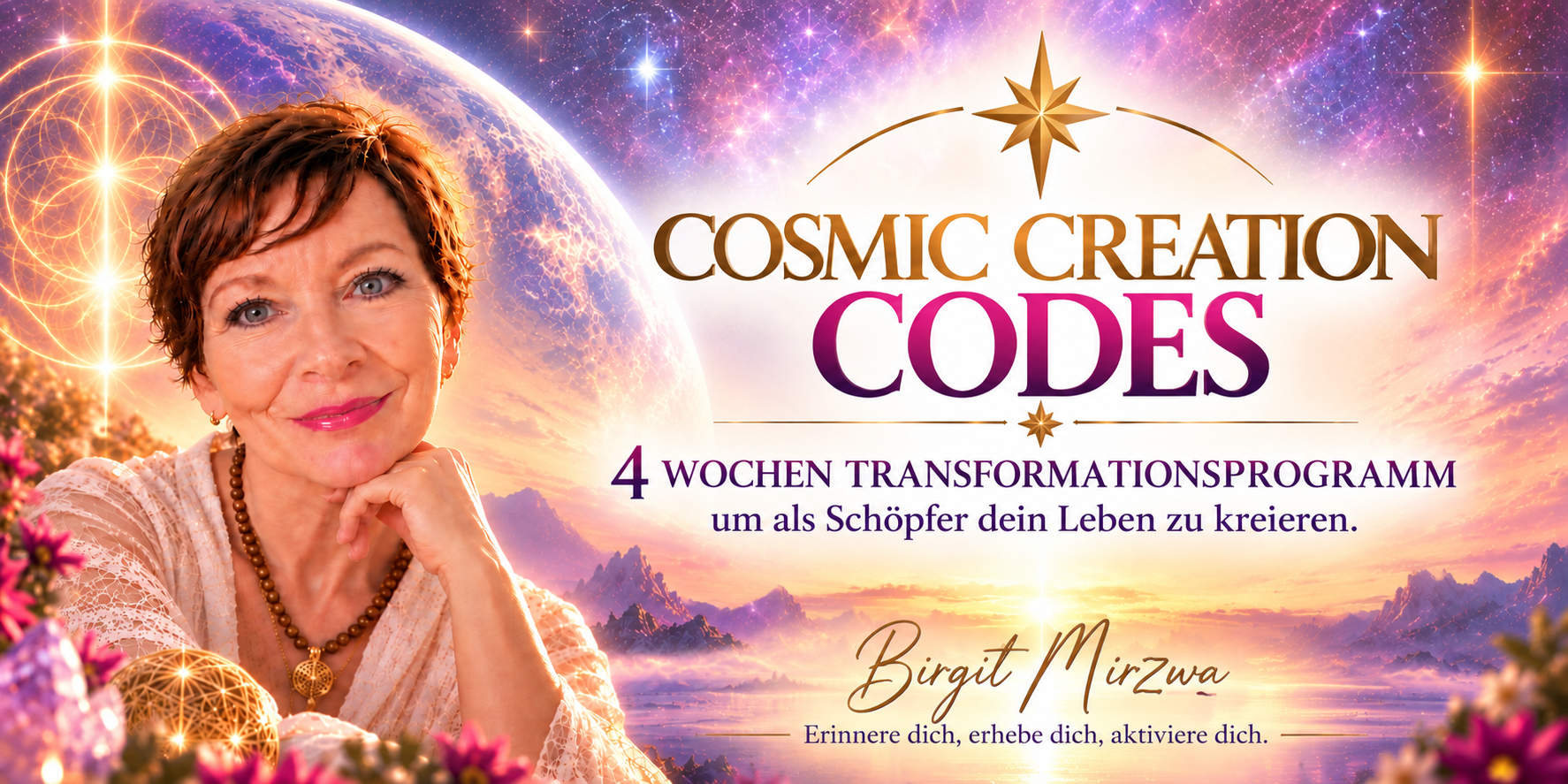 Cosmic Creation Codes by Birgit Mirzwa – 4 Wochen Transformationsprogramm, um als Schöpfer dein Leben zu kreieren